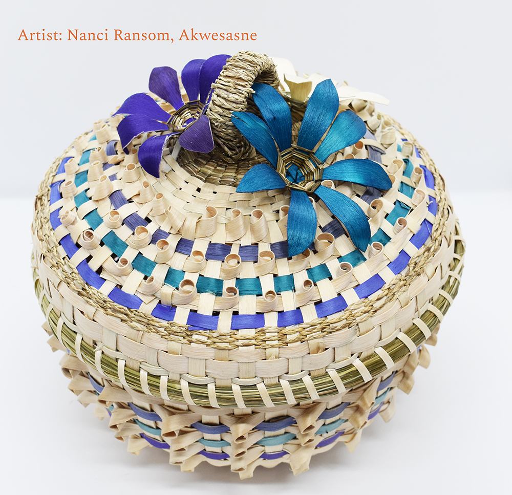 Nanci Ransom, Native North American Traveling College, black ash basketry, sweetgrass basketry